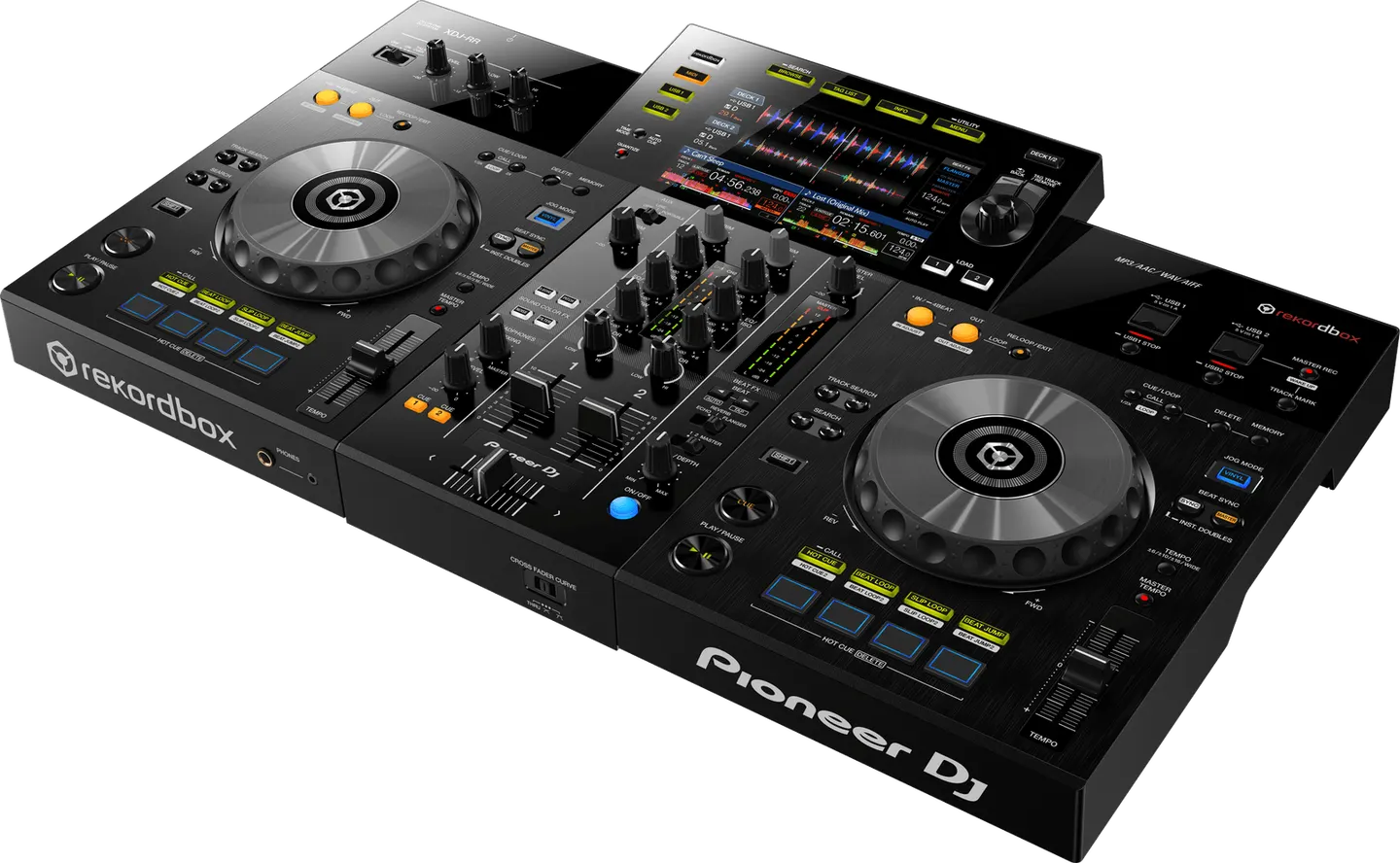 Pioneer XDJ-RR all-in-one DJ-set schuin van boven gezien